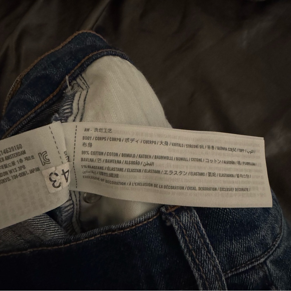 Abercrombie & Fitch The Slim Straight ultra high rise jeans size 6 / 28 waist - Picture 7 of 11